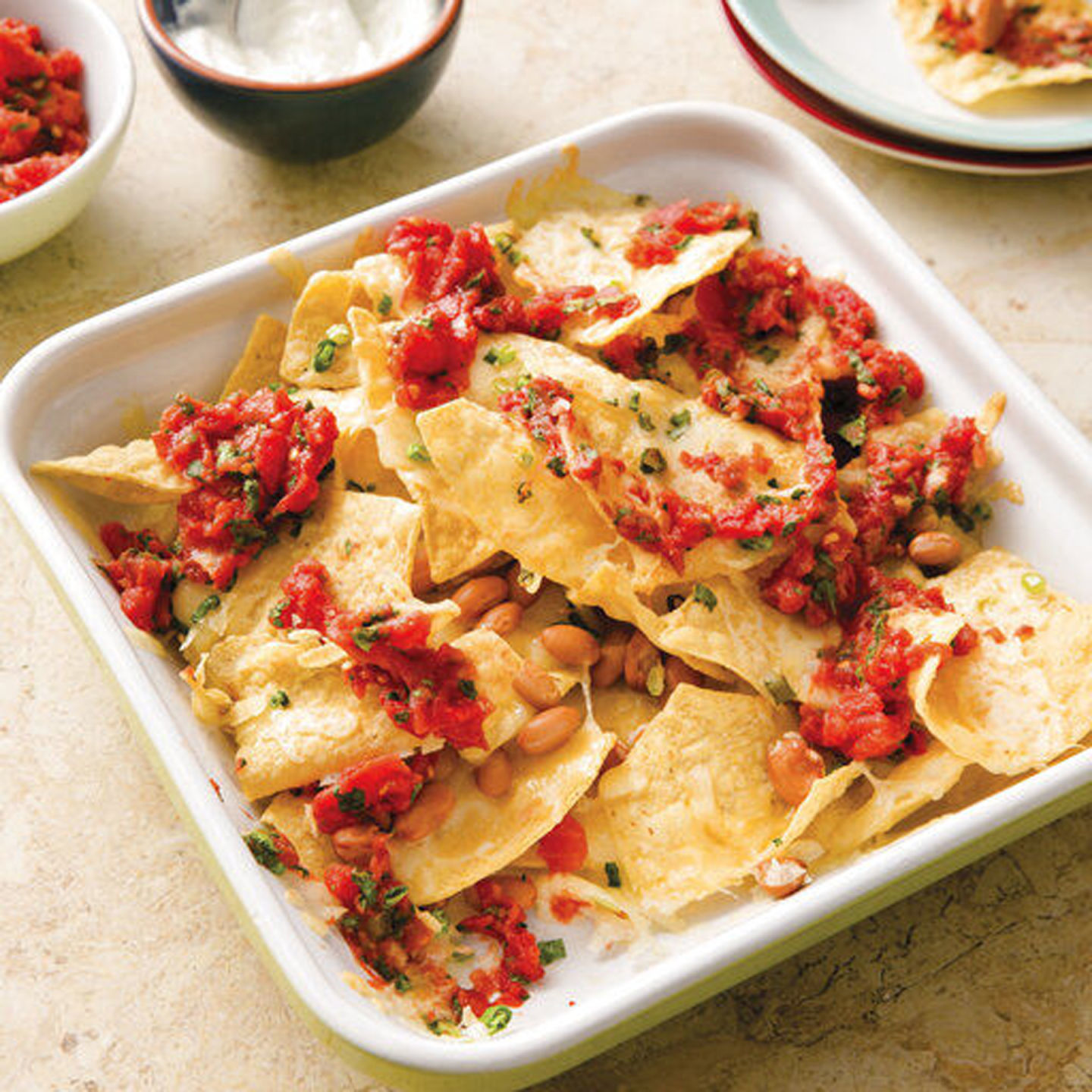 Cheesy nachos
